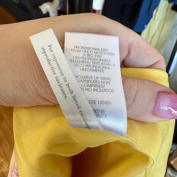 AMUR Vi silk yellow floral dress - Picture 9 of 10